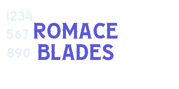 ROMACE BLADES font free