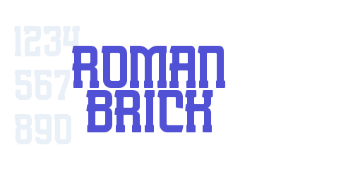 ROMAN BRICK-font-download