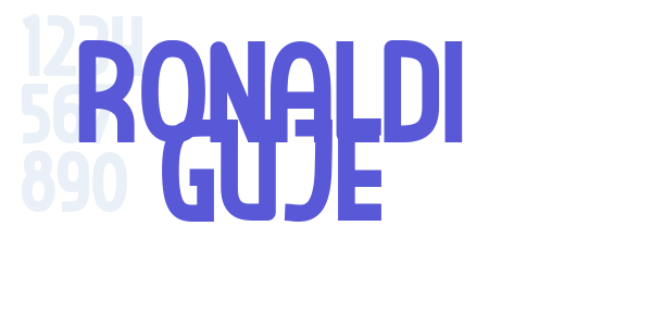 RONALDI GUJE font free