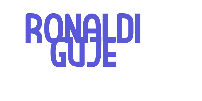 RONALDI GUJE Font Download