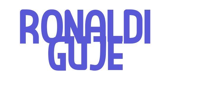 RONALDI GUJE Font