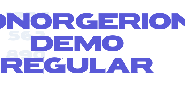 RONORGERION DEMO Regular font free