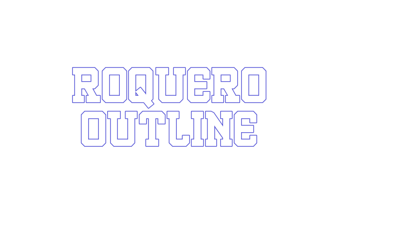 ROQUERO Outline Font Download