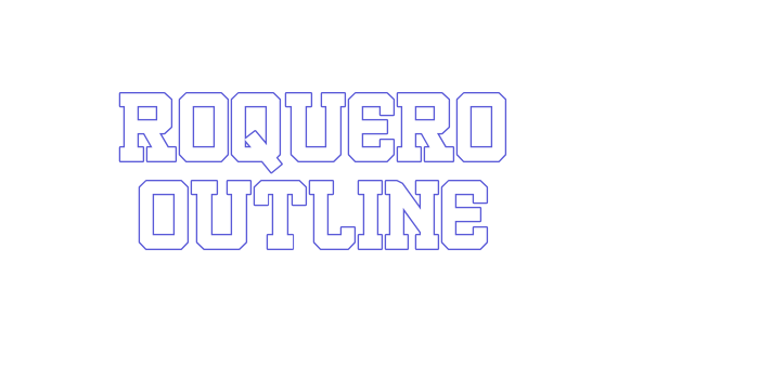 ROQUERO Outline Font Download