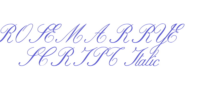 ROSEMARRYE SCRIPT Italic Font Download