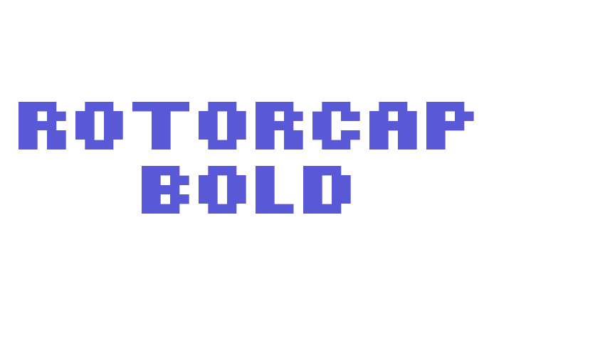 ROTORcap Bold Font