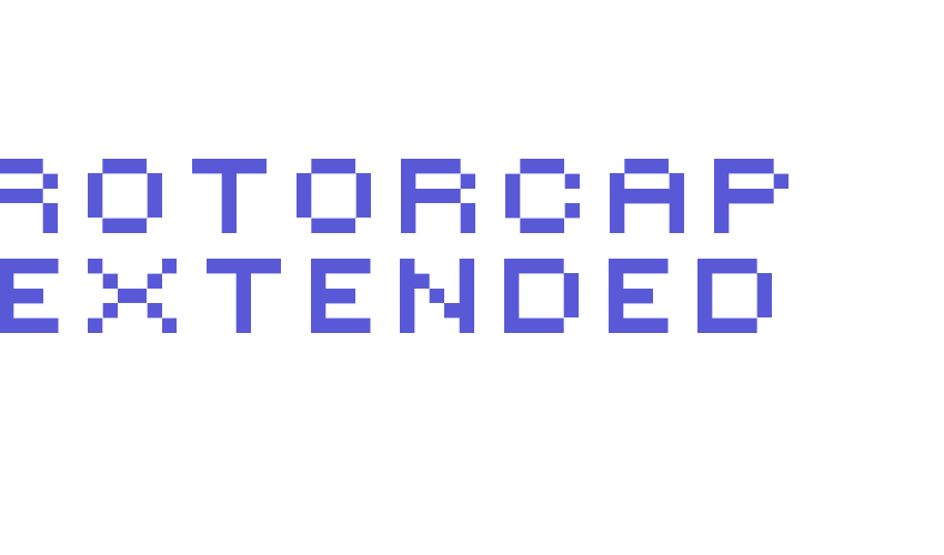 ROTORcap Extended Font