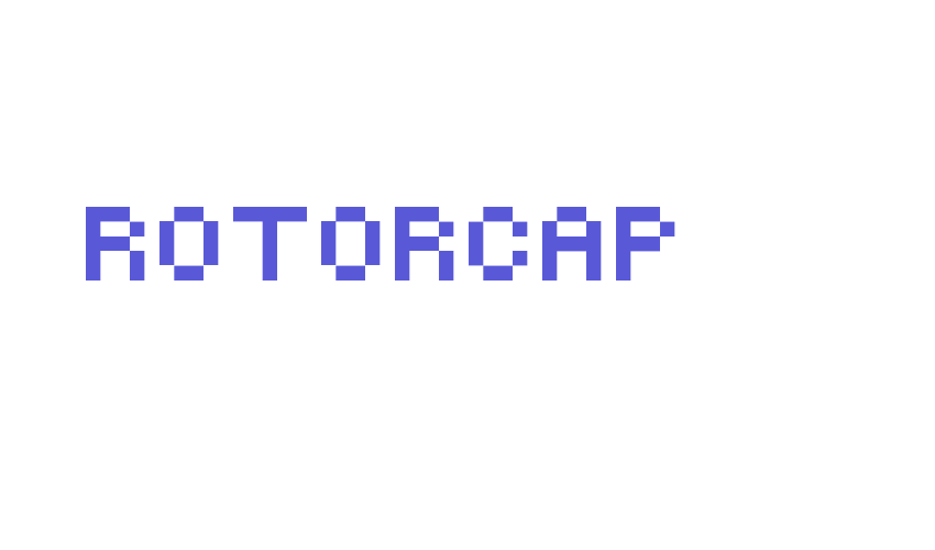 ROTORcap Font