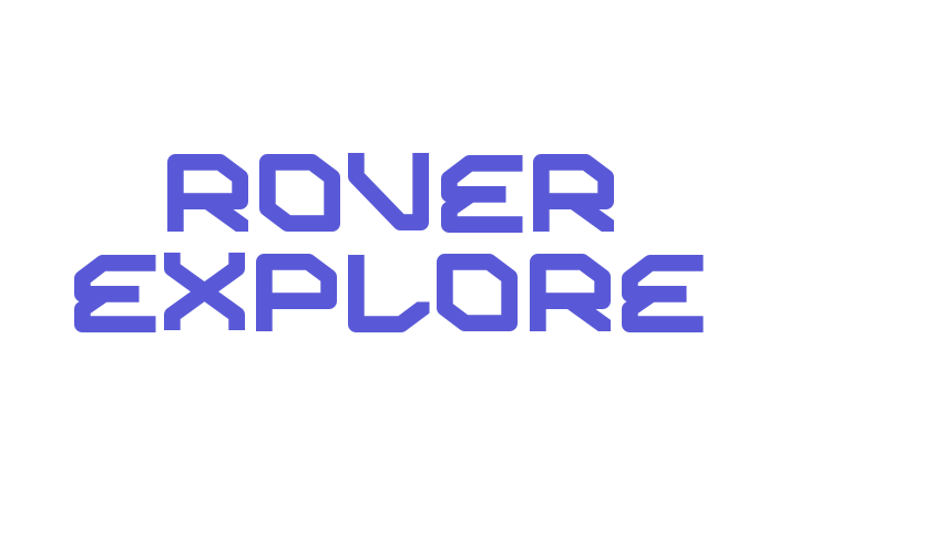 ROVER EXPLORE Font Download