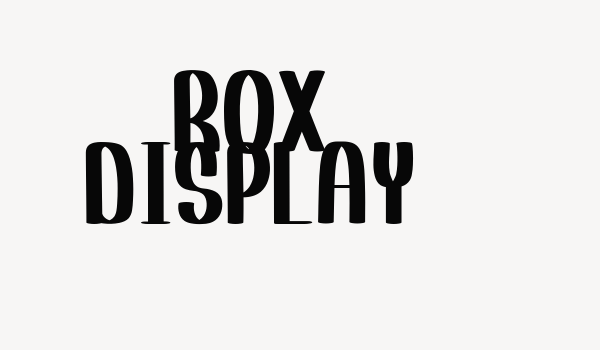 ROX DISPLAY Font