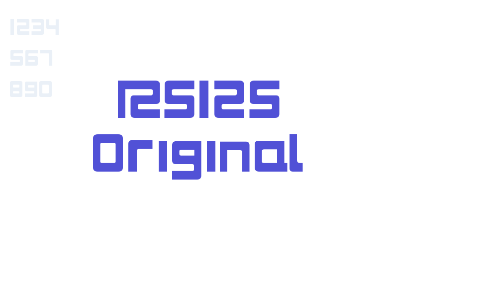 RS125 Original-font-download