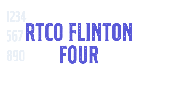 RTCO Flinton Four font free