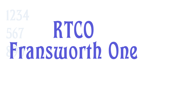 RTCO Fransworth One font free