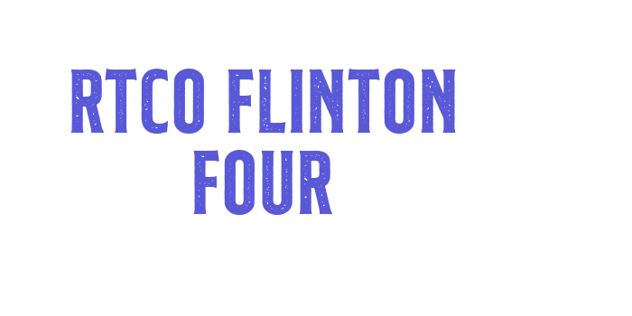 RTCO Flinton Four Font