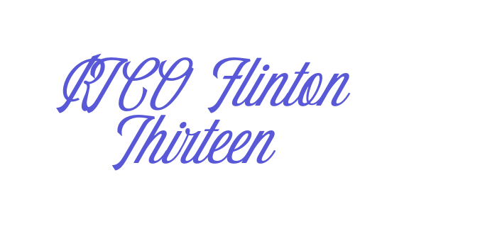 RTCO Flinton Thirteen Font Download