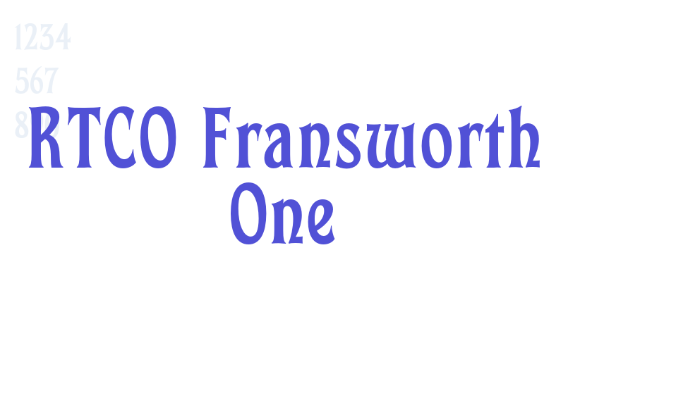 RTCO Fransworth One-font-download