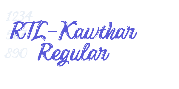 RTL-Kawthar Regular font free