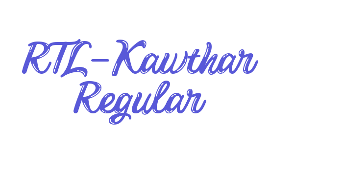 RTL-Kawthar Regular Font Download