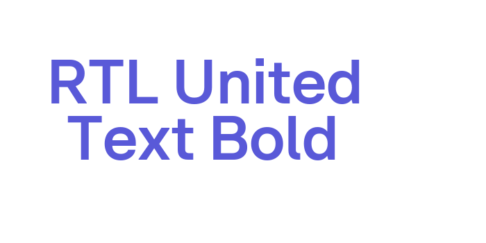 RTL United Text Bold Font Download