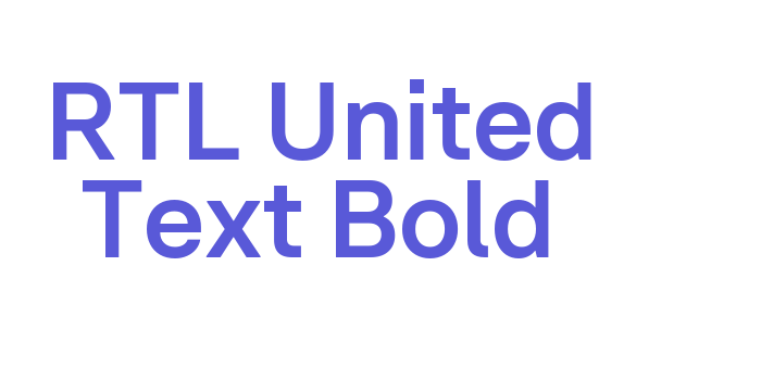 RTL United Text Bold Font