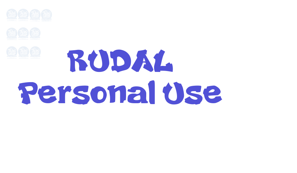 RUDAL Personal Use-font-download