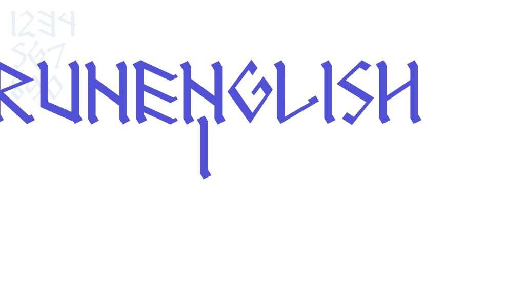 RUNEnglish 1-font-download