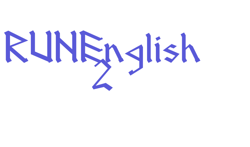 RUNEnglish 2 Font Download