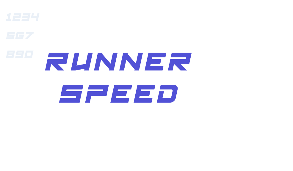 RUNNER SPEED-font-download