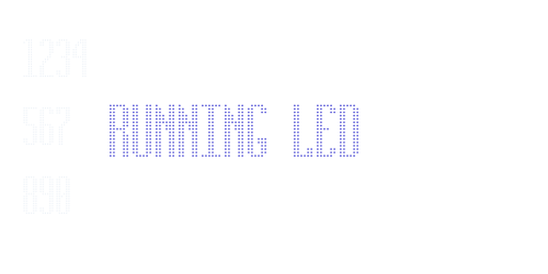 RUNNING LED-font-download