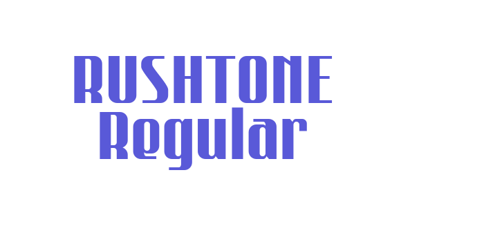 RUSHTONE Regular Font Download