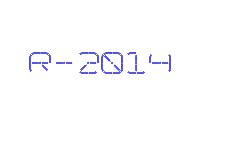 R-2014 Font Download