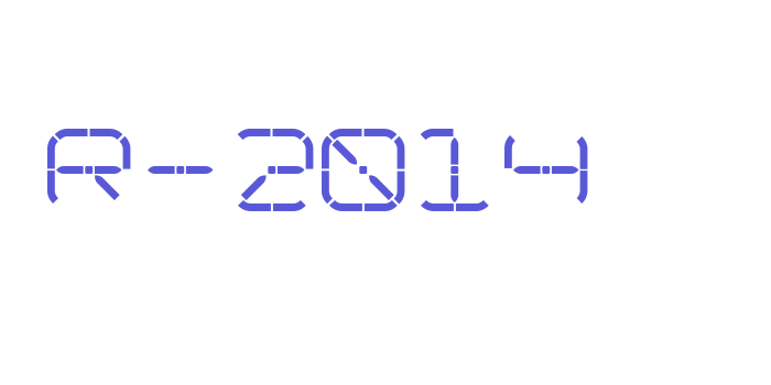 R-2014 Font