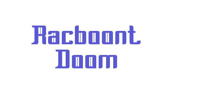 Racboont Doom Font Download