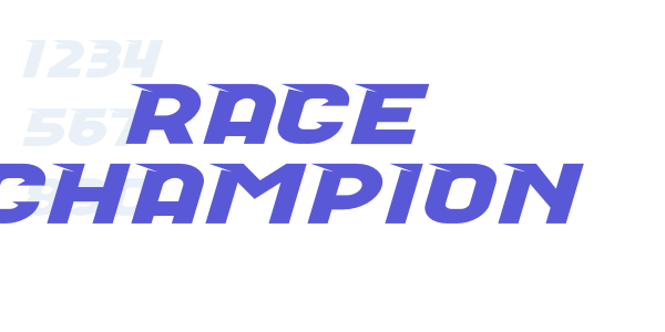 Race Champion font free