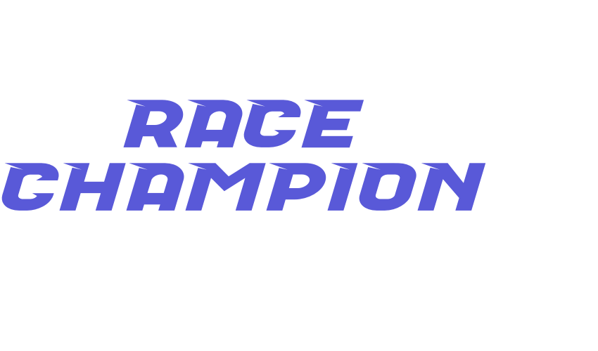 Race Champion Font Download