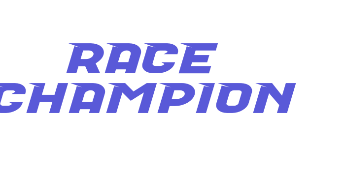 Race Champion Font Download