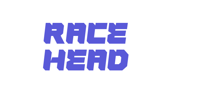 Race Head Font