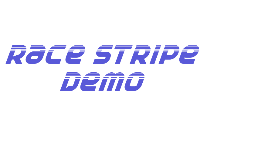 Race Stripe Demo Font