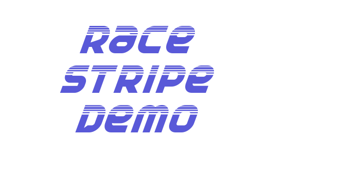 Race Stripe Demo Font Download