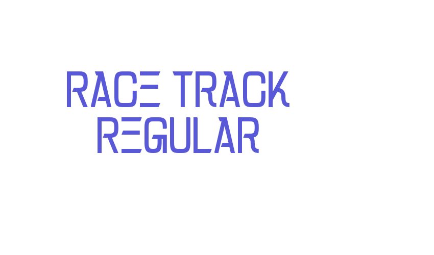 Race Track Regular Font Download