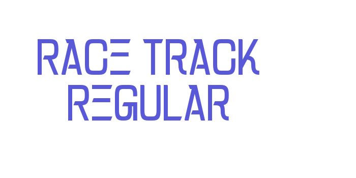 Race Track Regular Font