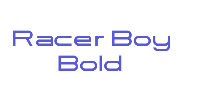 Racer Boy Bold Font Download