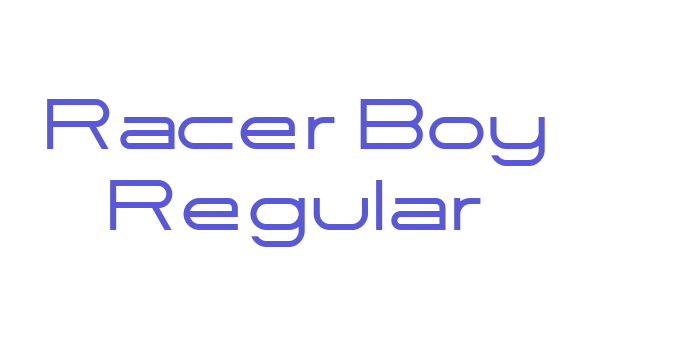 Racer Boy Regular Font Download