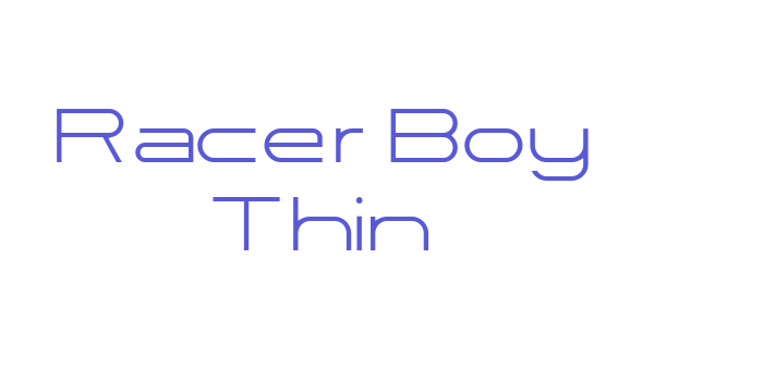 Racer Boy Thin Font Download