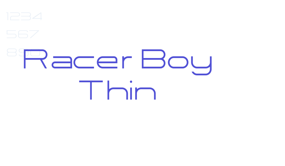 Racer Boy Thin-font-download