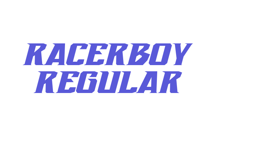 Racerboy Regular Font Download