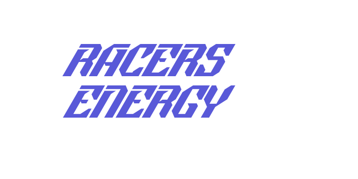 Racers Energy Font Download