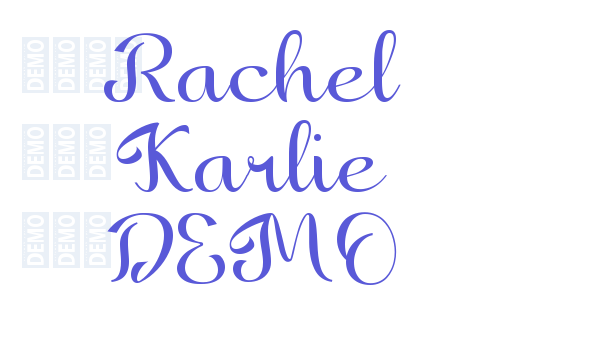 Rachel Karlie DEMO Font