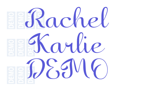 Rachel Karlie DEMO Font Download