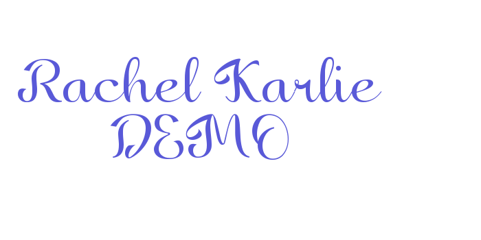 Rachel Karlie DEMO Font Download